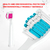 Super Escova de Dentes Elétrica Ultrassônica, Carga USB, Recarregável.