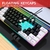 Imagem do HXSJ-V700BW Kit de teclado e mouse de computador, X100 USB, 61 teclas, retroilum