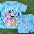 Pijama infantil manga corta BLUEY Y AMIGOS