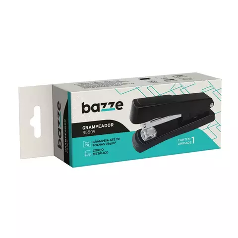 GRAMPEADOR B5509 METÁLICO PRETO CAIXA C/1 UN BAZZE