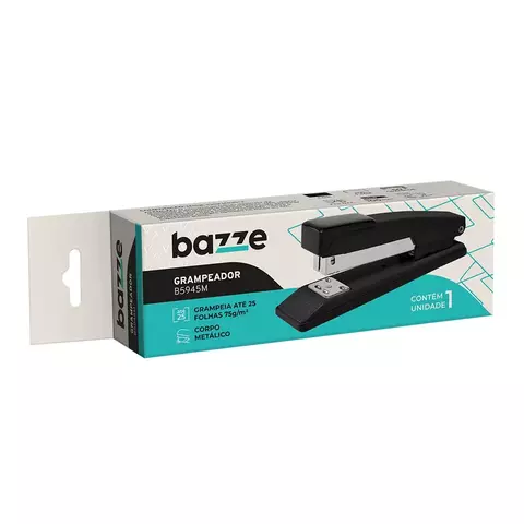 GRAMPEADOR B5945M METÁLICO PRETO BAZZE (UNIDADE)