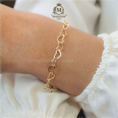 Pulseira elos corações - comprar online