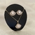 Conjunto monarca com pedras zircônias