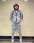 KIT/CONJUNTO - Nike Tech Fleece - Cinza/Branco