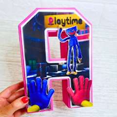 Letra o número 3D en capas - Te lo creo