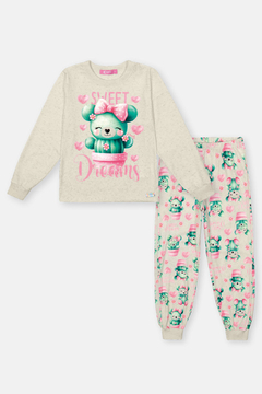 PIJAMA BLUSA ML E CALCA CACTO - comprar online