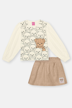 CONJ BLUSA ML E SHORTS/SAIA
