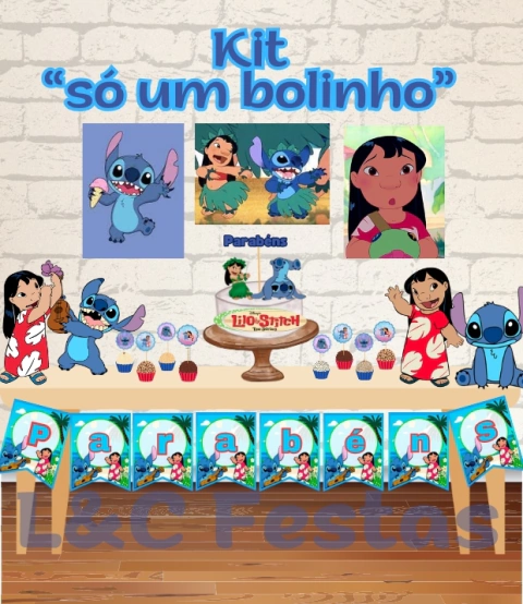 Kit só um bolinho - Lilo e Stich