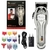 Máquina de cortar cabelo elétrica de metal completo para homens, barbeiro prof - comprar online