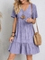 Mini vestido sem mangas casual com gola em O feminino, Vestidos A, Moda feminina - loja online