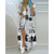 Imagem do Vestido de camisas compridas boho estampado feminino, gola virada para baixo, ma