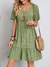 Mini vestido sem mangas casual com gola em O feminino, Vestidos A, Moda feminina