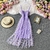 Zoki-Vestido feminino de malha de praia floral, vestido vintage elegante sexy, f