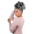 Rabo de Cavalo Orgânico Afro Puff 30cm - MT1B/GREY - comprar online