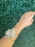 Pulseira de Drusa de Quartzo Cristal em Metal Dourado - Elegância Impactante e Energia Curativa