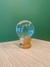 Esfera de Quartzo Cristal com Base de Madeira