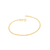 Pulseira folheada a ouro