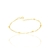 Pulseira banhada a ouro 18k com bolas