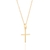 Pingente cruz banhado a ouro 18k - comprar online