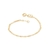 Pulseira banhada a ouro 18k