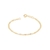 Pulseira banhada a ouro 18k infantil