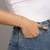 Pulseira banhada a ouro 18k com cristais verde na internet