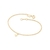 Pulseira borboleta banhada a ouro 18k