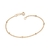 Pulseira banhada a ouro 18k com bolas