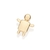 Pingente menino banhado a ouro 18k