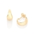 Brinco meia argola banhado a ouro 18k - comprar online