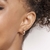 Brinco meia argola banhado a ouro 18k - Amorim Joalheria