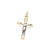 Pingente banhado a ouro 18k cruz com Cristo