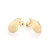 Brinco gota abaulada banhado a ouro 18k - comprar online