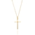 Pingente folheado a ouro 18k cruz - comprar online