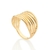 Maxi anel folheado a ouro 18k - comprar online