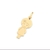 Pingente menina folheado a ouro