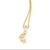 Pingente menina folheado a ouro com zircônias branco - comprar online