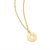 Medalha com estrela vazada folheado a ouro branco - comprar online