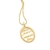 Pingente oval folheado a ouro com zircônias branco - comprar online