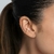 Brinco piercing de pressão torcido folheado a ouro na internet