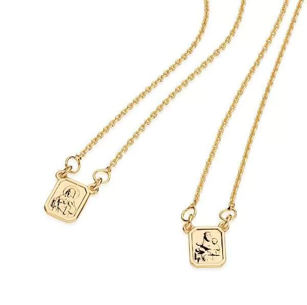 Escapulário coração de Jesus e Nossa Senhora do Carmo