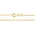 Gargantilha folheada a ouro fio grumet lixado - comprar online