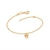 Pulseira com mickey folheada a ouro