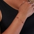 Pulseira folheada a ouro 18k com cristais vermelhos na internet