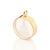 Pingente folheado a ouro 18k com nossa senhora aparecida branco