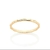 Anel ondulado folheado a ouro 18k