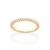 Anel aparador com zircônias folheada a ouro 18k branco