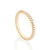 Anel aparador com zircônias folheada a ouro 18k branco - comprar online