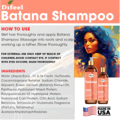 Shampoo Antifrizz, Sin Sulfatos, Brillo Difeel Batana 355 Ml - akthon