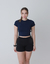 Cropped DRY FIT Marinho Basic na internet